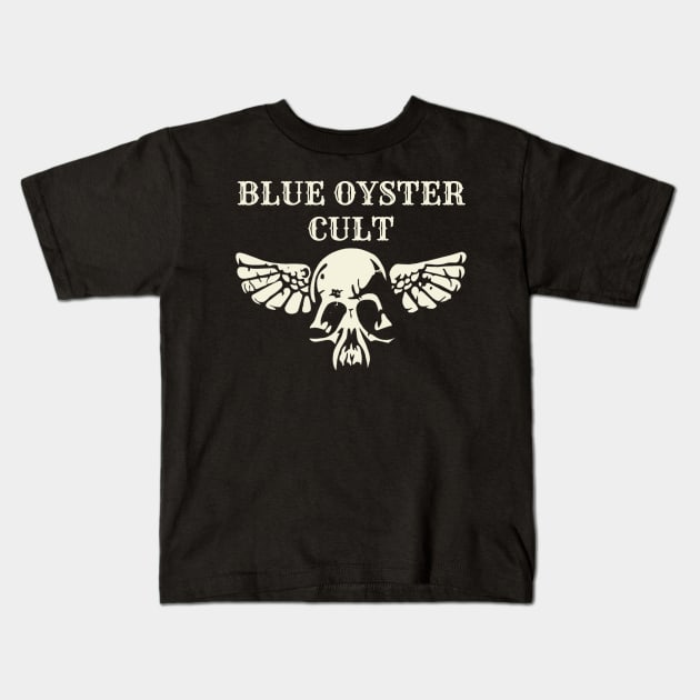 blue oyster cult Kids T-Shirt by ngabers club lampung